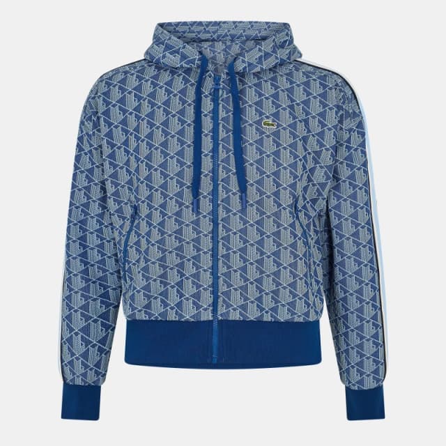 Lacoste Mens Zip Hoodie Globe/Overview male 2XS