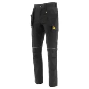 Caterpillar Mens Stretch Cut Pocket Slim Work Trousers (30R) (Black)