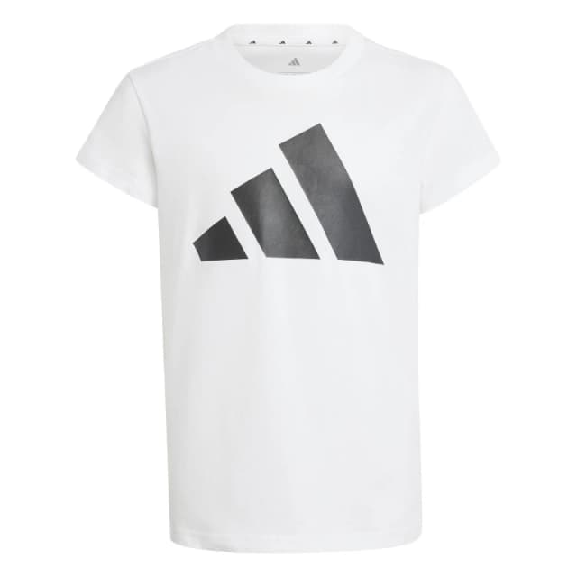 adidas Girls Essentials Linear T-Shirt Wht/Blk BOS female 11-12 Years