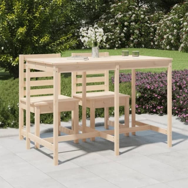 vidaXL Garden Table 159.5x82.5x110cm Solid Wood Pine, Brown 824095