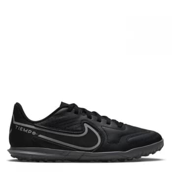 Nike Tiempo Legend Club Childrens Astro Turf Trainers - Black/IronGrey