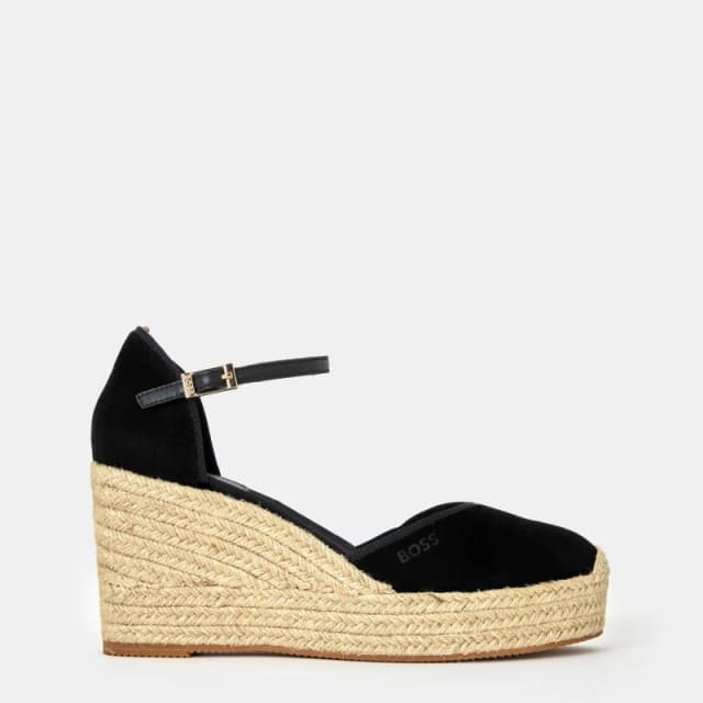 Boss Womens Madeira Wedge Shoes, Wedge Style Black female 7 (40)