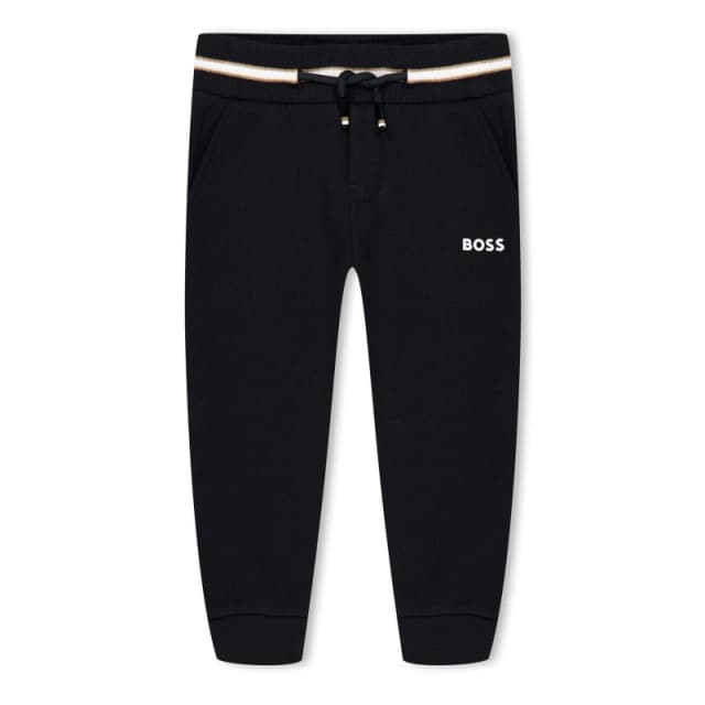 Boss Logo Jogging Bottoms Infants - Black 9 - 12 Months