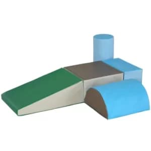 Homcom 5 Piece Soft Play Blocks Assorted, Multi