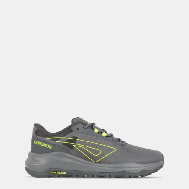 Karrimor Tempo Trail Trainers Mens Grey/Lime male 7 (41)