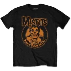Misfits - Want Your Skull Unisex XX-Large T-Shirt - Black