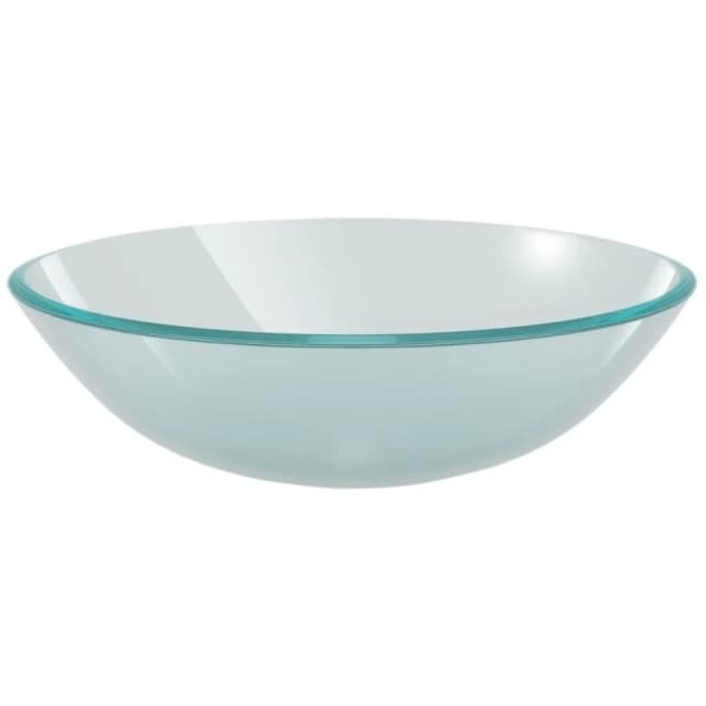 vidaXL Basin Tempered Glass 42cm Frosted