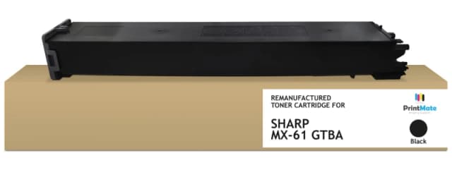 PrintMate Sharp MX-61 GTBA. remanufactured toner. Black 40000p