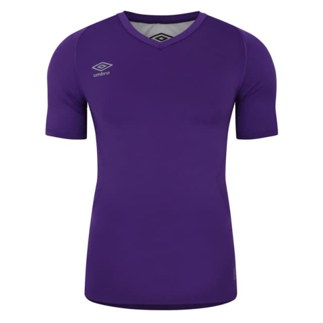 Umbro Umbro Men Elite V Neck Base Layer Top in Purple Size: Medium Purple M Male 5063527470942