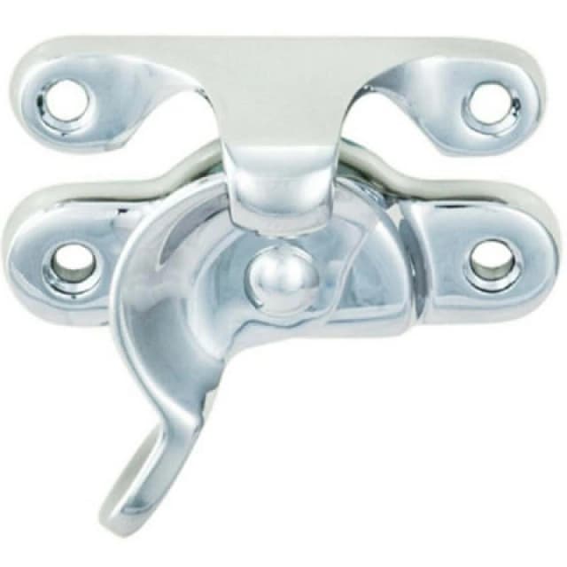 Loops Fitch Pattern Sash Window Fastener 49mm Fixing Centres Polished Chrome Multi unisex