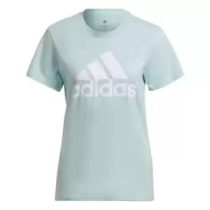 adidas LOUNGEWEAR Essentials Logo T-Shirt Womens - Almost Blue / White
