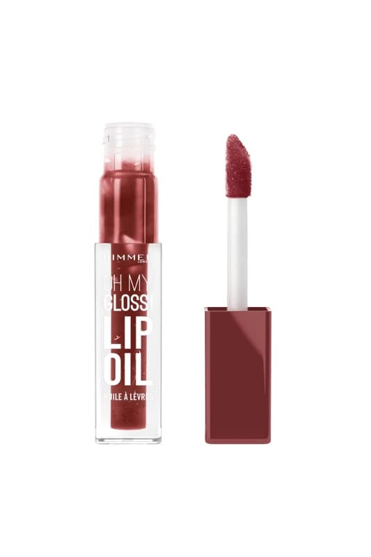 Rimmel London Womens Oh My Gloss Lip Oil 4.5ml in 008 Deep Cherry 008 Deep Cherry Female 4.5ml