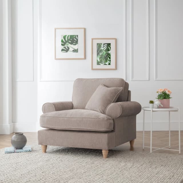 The Great Sofa Company Ezra Armchair Manhattan Putty in Taupe Unisex