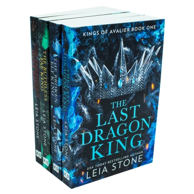Kings Of Avalier 4 Book Set Leia Stone The Last Dragon King The Broken Elf King Leia Stone Books