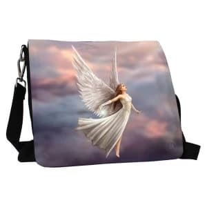Ascendance Angels Embossed Shoulder Bag