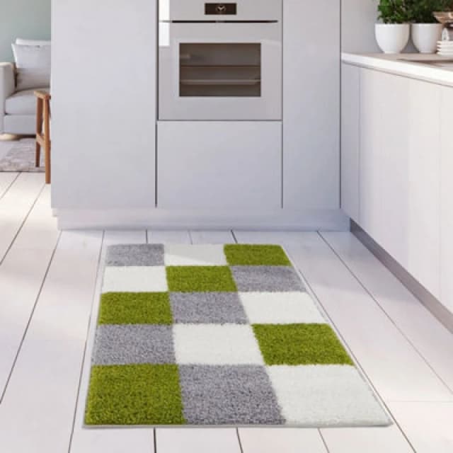 The Rugs Myshaggy Collection Rugs Geometric Design 381 Green