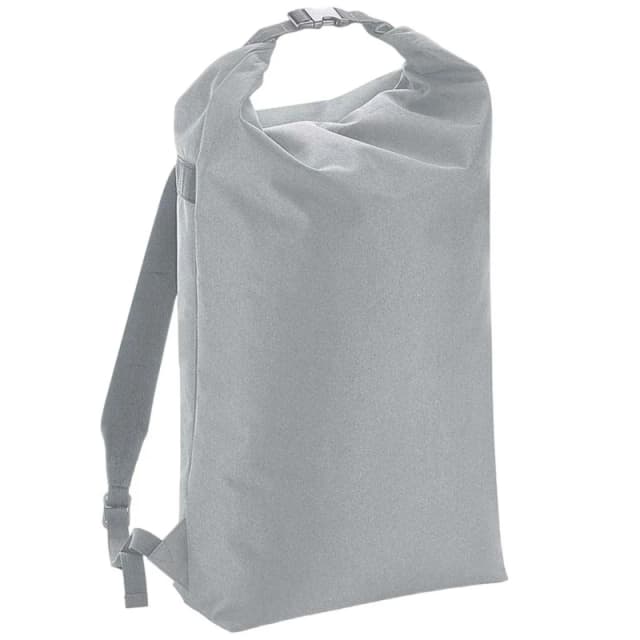 Bagbase Mens Icon Roll-Top Backpack in Light Grey Light Grey Male