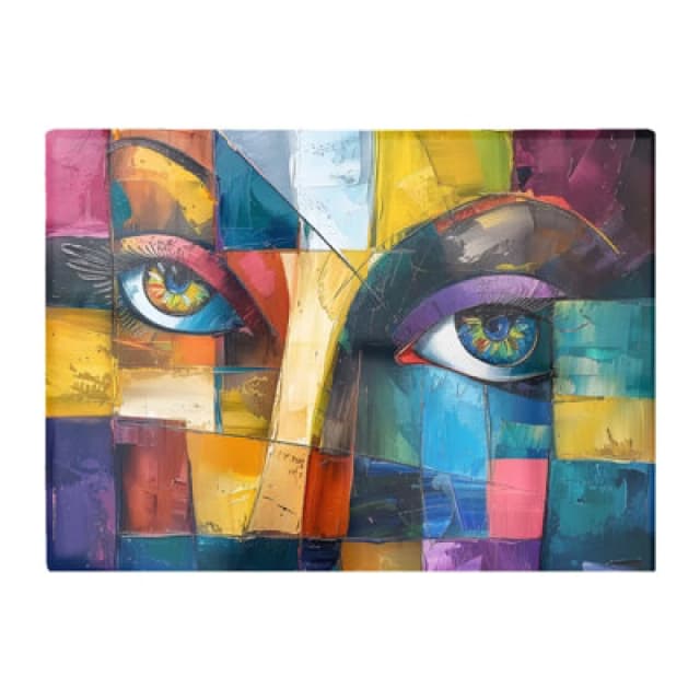 Warren Reed Designer Fragmented Vision: Eyes Of The Soul Chopping Board