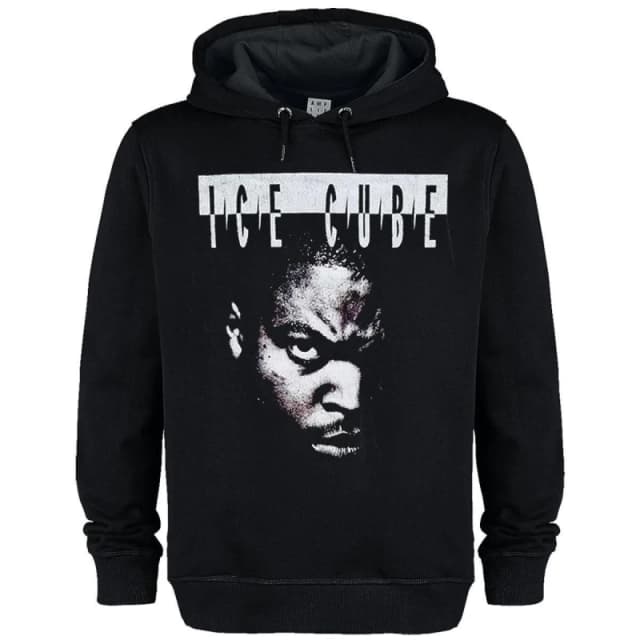 Amplified Amplified Men Intimidation Ice Cube Hoodie in Black Size: X-Small Black XS Male 5063574394284