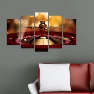 5M-38 Multicolor Decorative MDF Painting (5 Pieces)