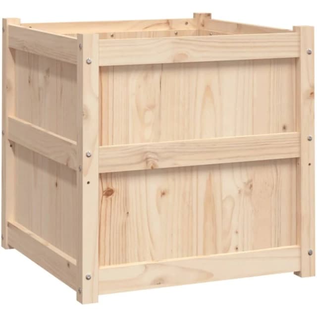 vidaXL Garden Planter 60x60x60cm Solid Wood Pine, Brown 837424