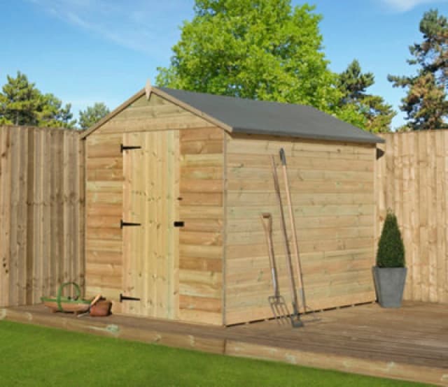 Empire Sheds Empire 9000 Premier Apex Shed 5X5 Pressure Treated Tongue And Groove Wooden Garden Shed (5' X 5' / 5ft X 5ft) (5X5)