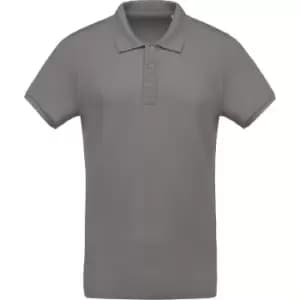 Kariban Mens Organic Pique Polo Shirt (M) (Storm Grey)