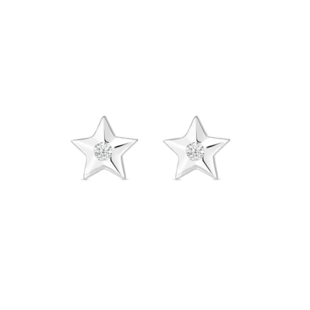 Simply Silver Recycled Sterling Silver 925 Mini Star Studs Stud Earrings One Size Silver 87926511000