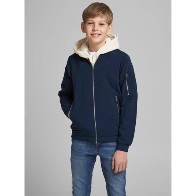Jack & Jones Navy Junior Rush Bomber Jacket Navy Boys 8Y 147654UK