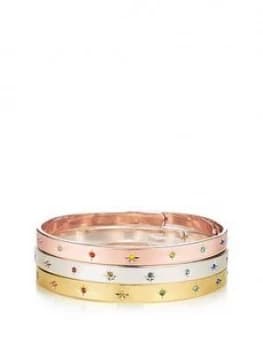 Buckley London Rainbow Bangle Trio Set Free Gift Bag