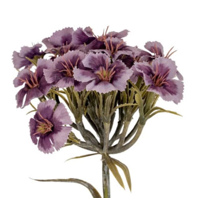 Hill Interiors Dianthus Artificial Flower Spray Purple (One Size)