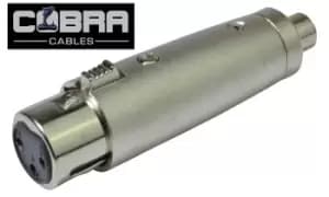 XLR Female to Phono/RCA Adapter