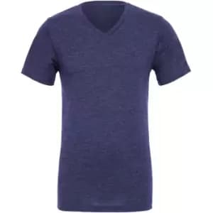 Canvas Mens Jersey Short Sleeve V-Neck T-Shirt (S) (Navy Blue)