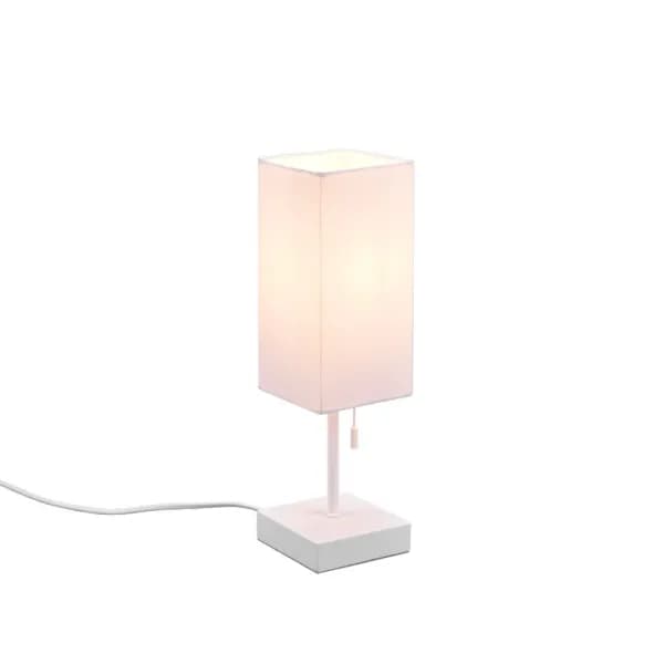 Ole Modern Table Lamp with Shade White Matt, USB Connection, Wiz Connected