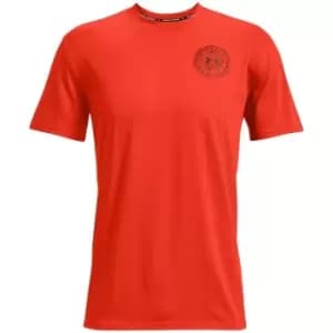 Under Armour AM Crest T Shirt Mens - Orange