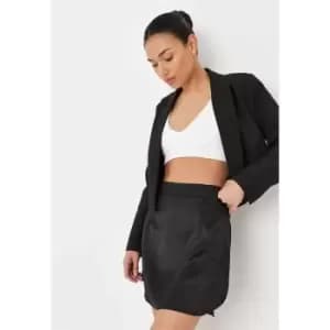 Missguided Curve Side Mini Skirt - Black