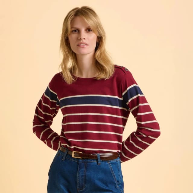 Brakeburn Classic Bella Crew Sweatshirt Burgundy female UK 08