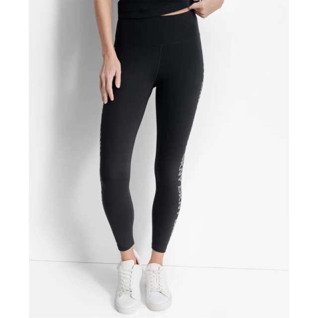DKNY Womens Leggings Black/Gunmetal female 8 (XS)