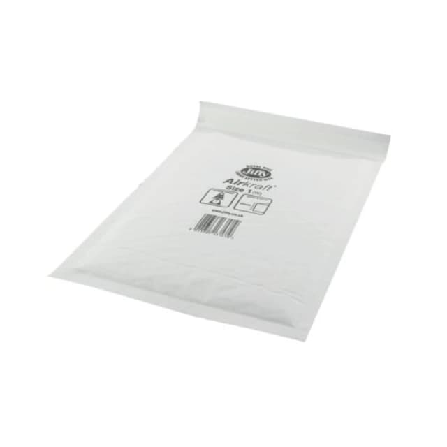 Jiffy AirKraft Bubble Lined Mailer Size 1 White (100 Pack) MAKC88004