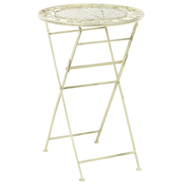 Beliani Garden Bar Table Bivio 60 Cm 60 Cm Metal Light Green