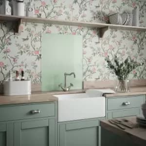Laura Ashley Eau De Nil Glass Kitchen Splashback 600mm X 750mm