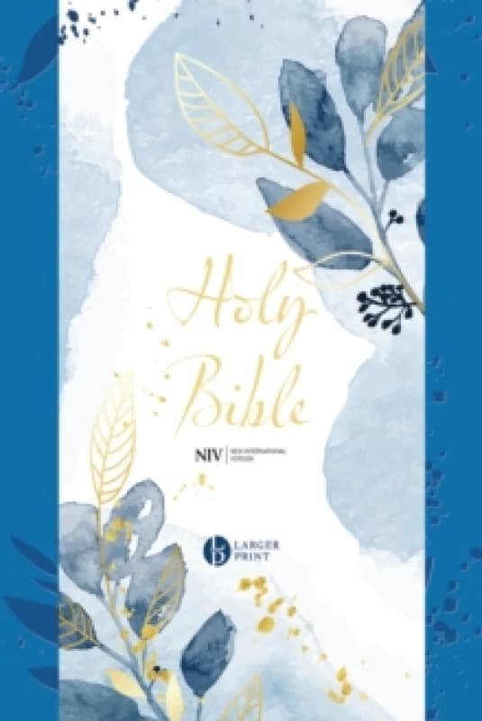 NIV Larger Print Blue Soft-tone Bible with Zip Paperback / softback