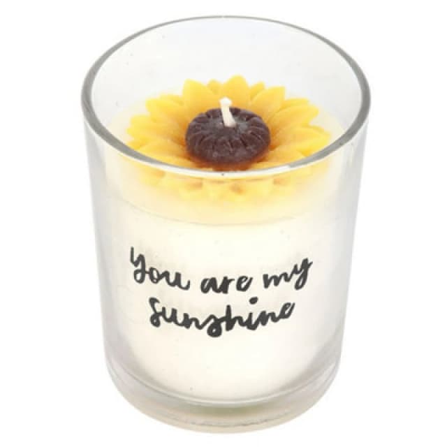 Something Different Something Different You Are My Sunshine Sunflower Candle in White White One Size Unisex 5063703960502