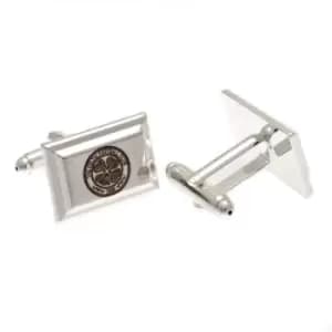 Celtic FC Silver Plated Cufflinks (1 Pair) (One Size) (Silver)