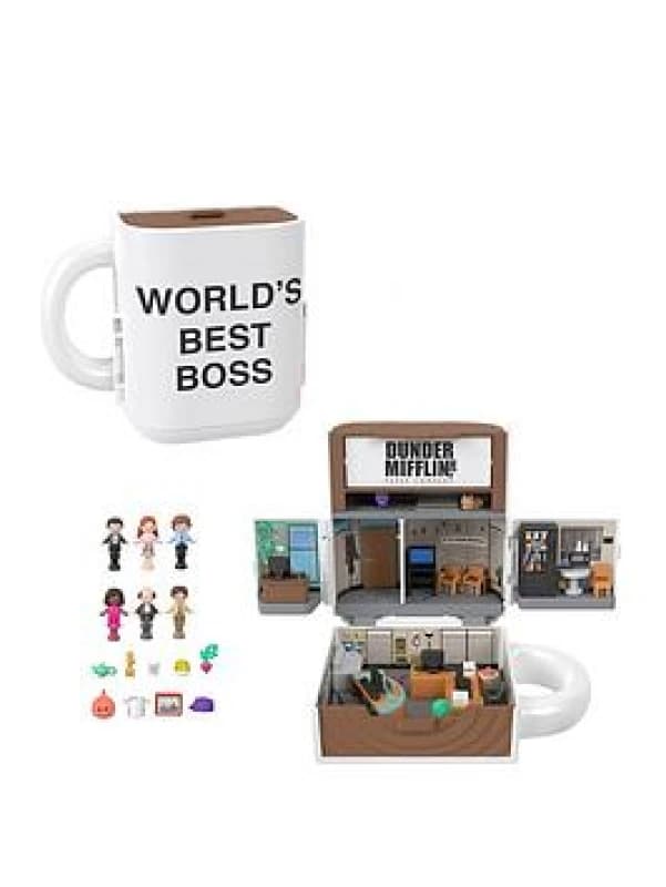 Polly Pocket The Office Compact Playset 6 Character Dolls And 9 Accessories One Colour WDVGP Unisex