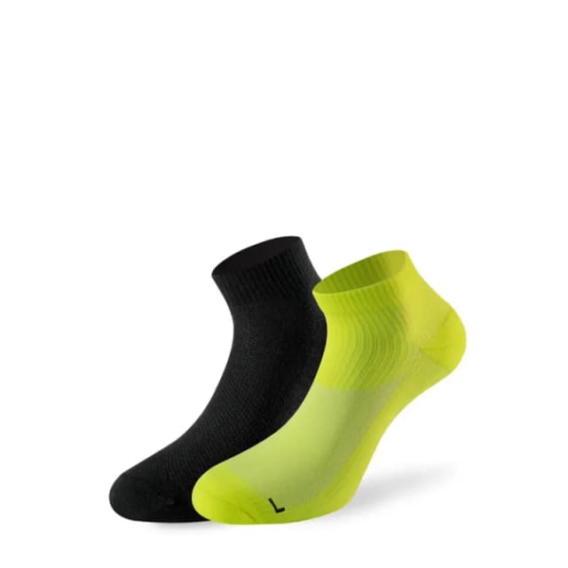 Lenz 3.0 Running Socks, black-yellow, Size 35 - 38 for Men