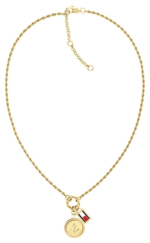 Tommy Hilfiger 2781029 Nautical Charm Gold-Tone Necklace Jewellery
