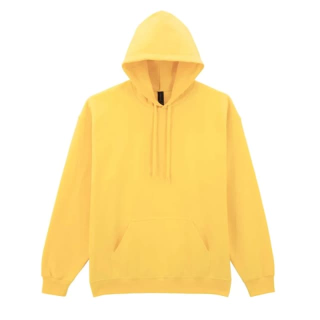 Gildan Womens Softstyle Fleece Midweight Hoodie in Yellow Size: Small Yellow Female S