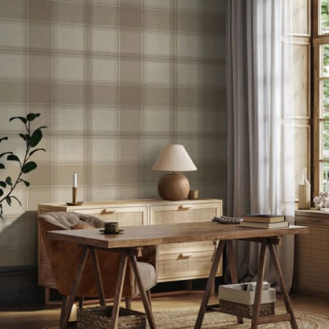 Belgravia Decor Carmella Check Beige