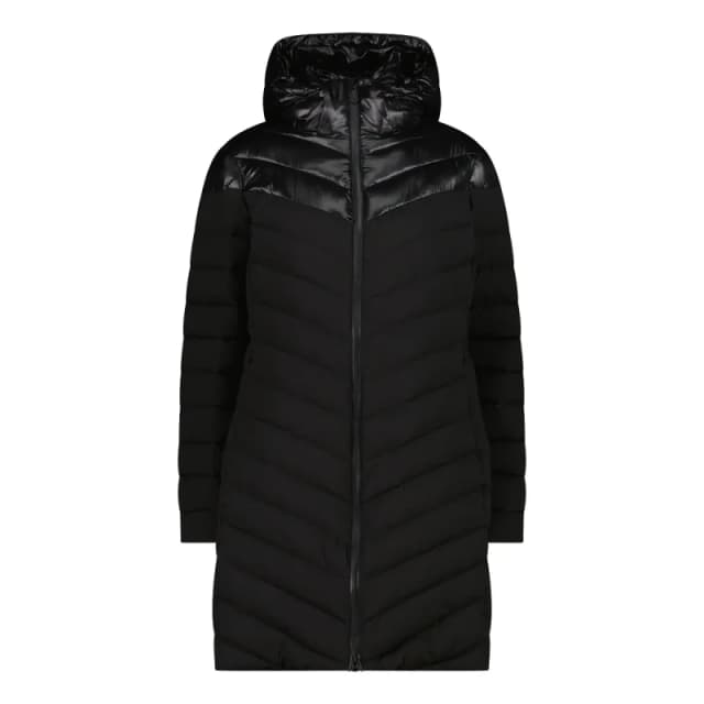 Womens long Puffer jacket CMP Noir Female 2XL